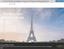 Tablet Screenshot of malgorzatamichalowska.com